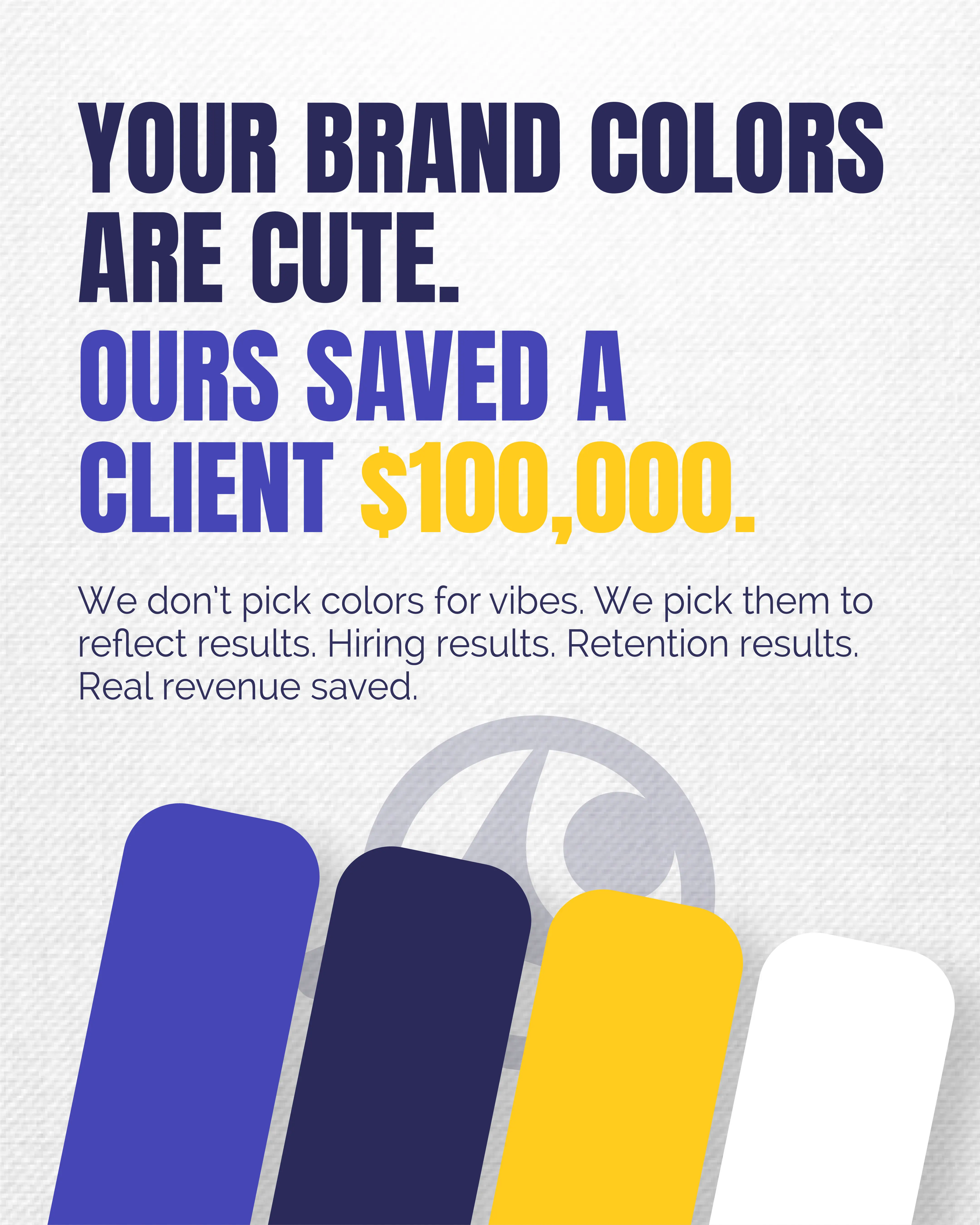 POP Consulting new brand color palette representing talent strategy